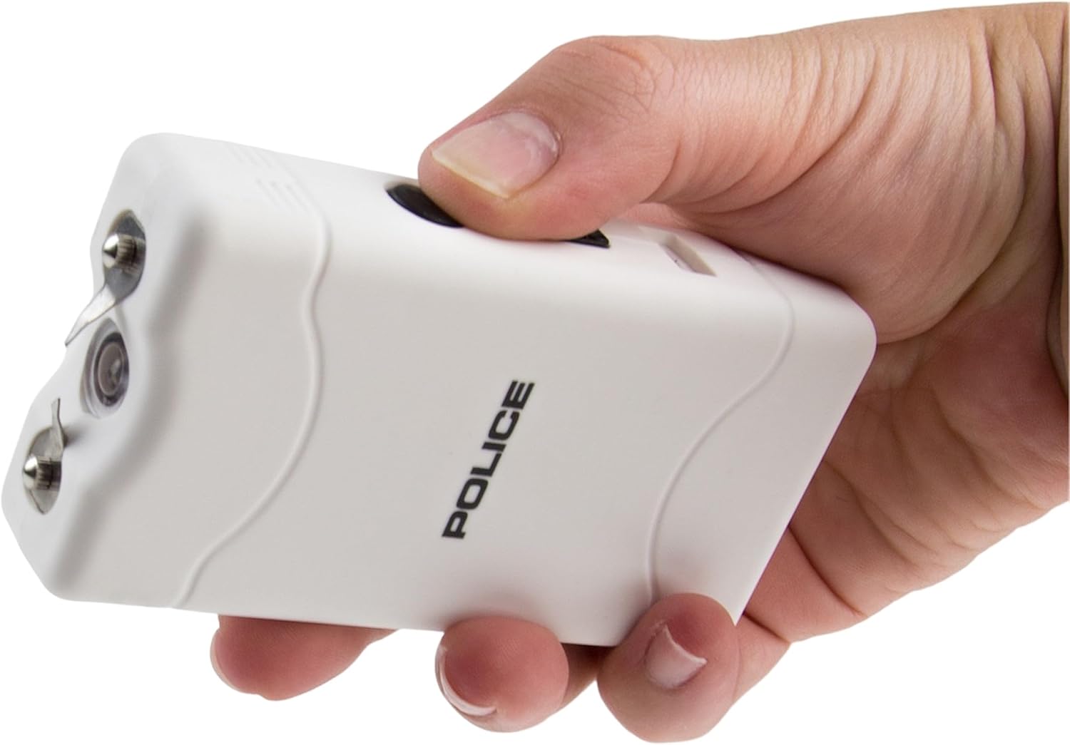 Police Stun Gun Burn Pepper Spray Combo Mujeres Hombres Autodefensa – 800 Blanco