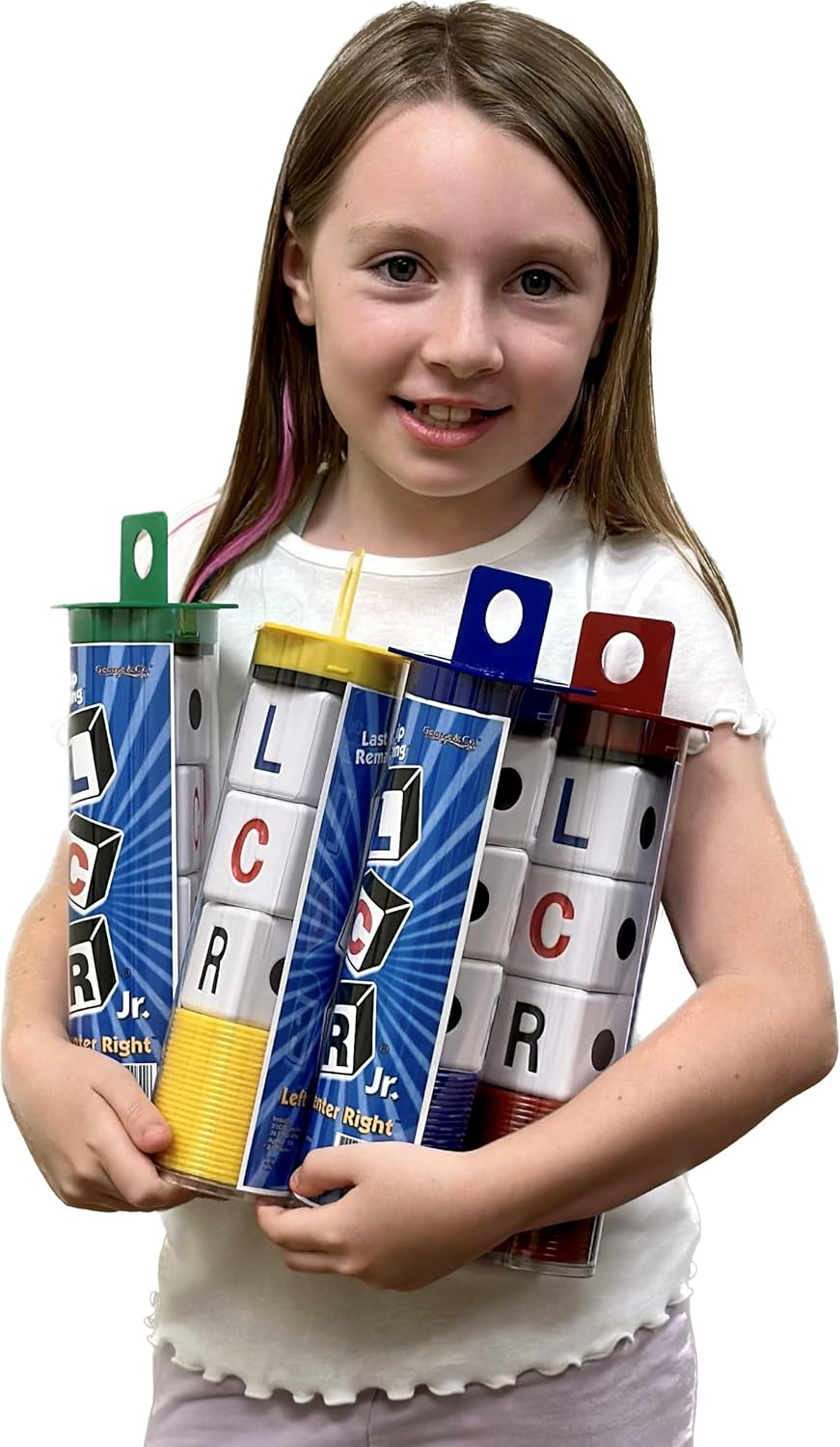 LCR Juego de dados Left Center Right – Tamaño Junior (Amarillo)