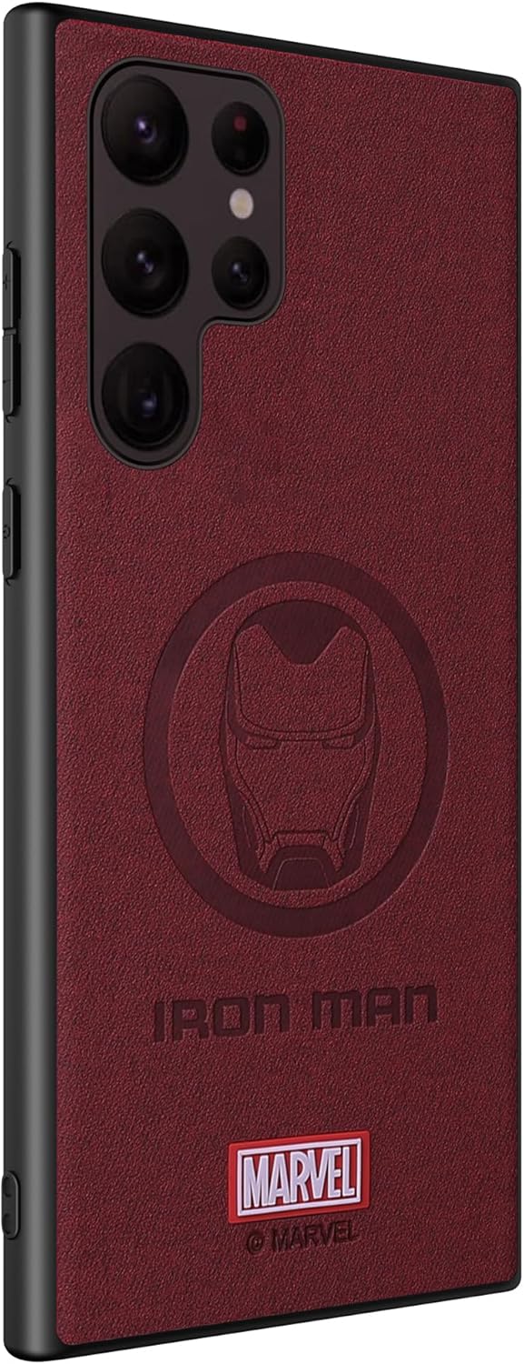 Funda para Galaxy S22 Ultra 5G, con personaje de superhéroe, compatible con Samsung S22 Ultra, color rojo vino