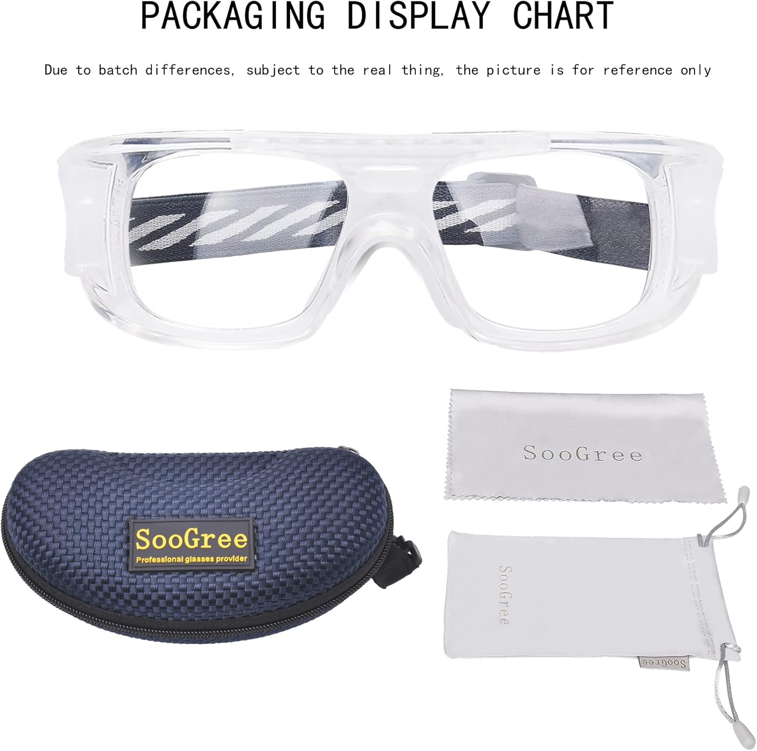 Sport Glasses for Men Women Basketball Soccer Football Sport Goggles Anti Fog Shock Collision Wearable Glasses