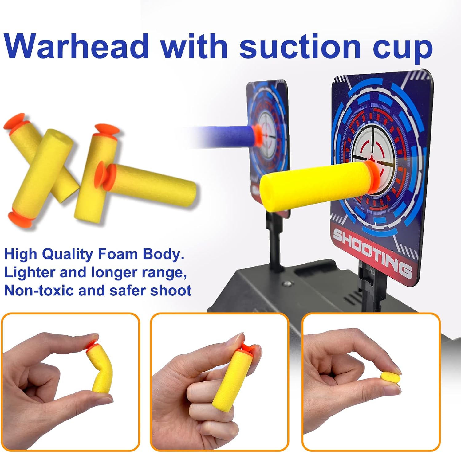 AGM MASTECH Ejectable Soft Bullets 50pcs and Soft Darts 100pcs
