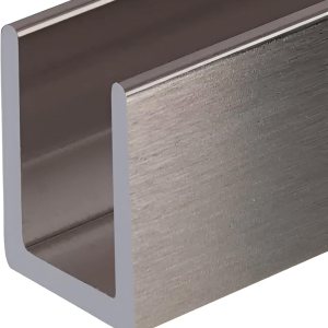 Brixwell SDCD38BN Canal en U de 95 pulgadas de profundidad para panel de ducha de 38 pulgadas, acabado de níquel cepillado, material de aluminio, 34 Brixwell SDCD38BN Canal en U de 95 pulgadas de profundidad para panel de ducha de 38 pulgadas, acabado de níquel cepillado, material de aluminio, 34