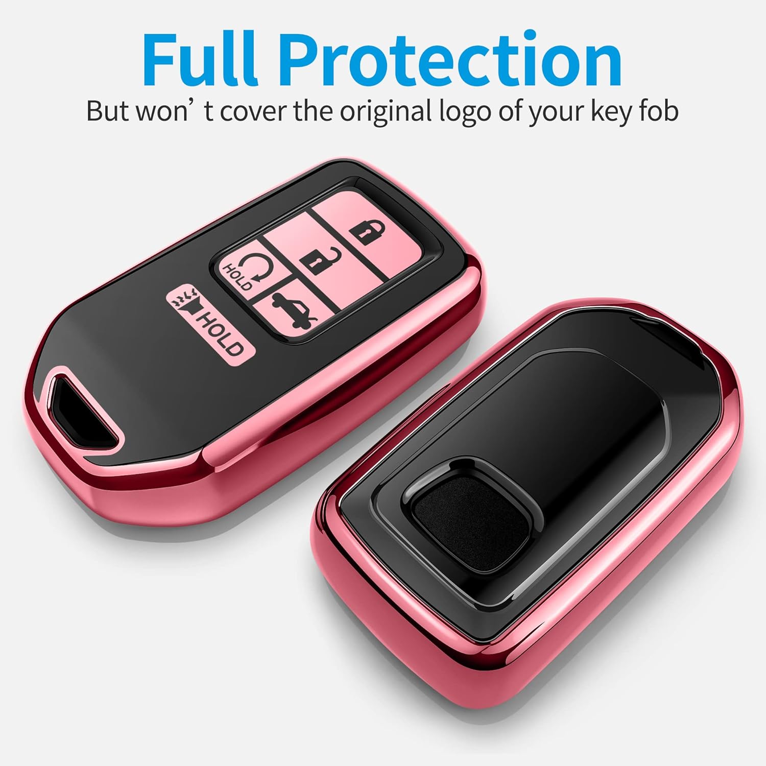 Tukellen Funda para llavero Honda, TPU suave de alta calidad, protección completa, funda para llavero para Honda Accord Civic CRV Pilot Ridgeline