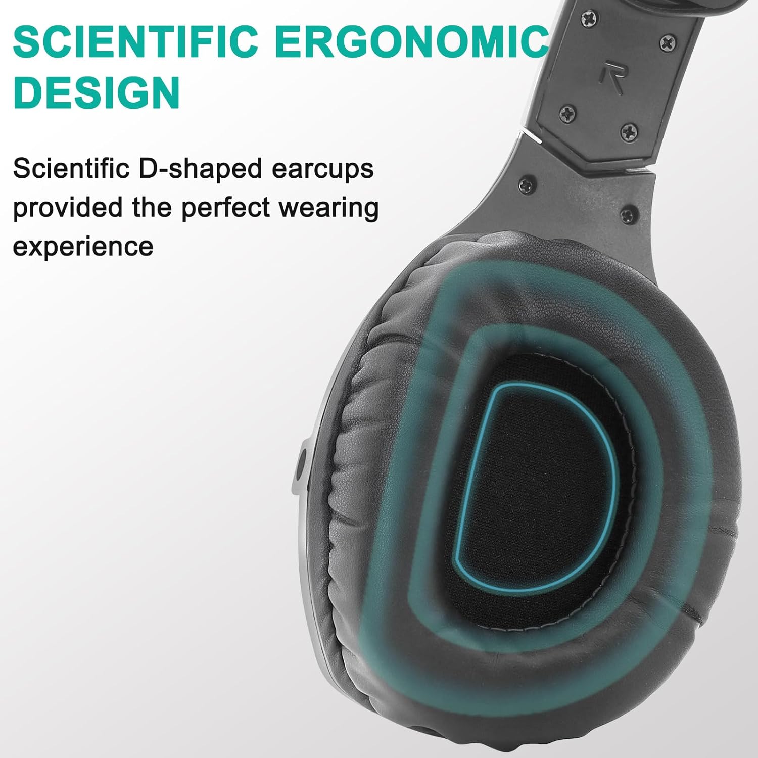 WallarGe Auriculares inalámbricos duales para ver televisión con base de carga de transmisor RF de 5.8 GHz, auriculares inalámbricos para 25 horas