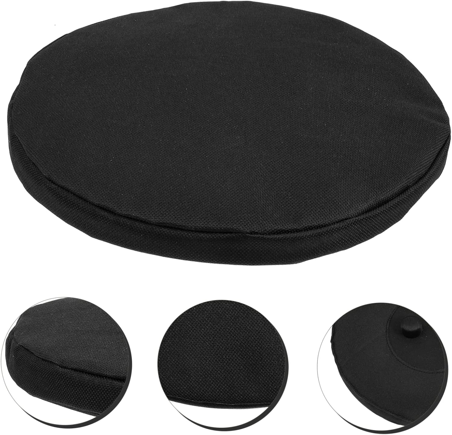 HOMSFOU Cojín de asiento para silla al aire libre, taburete plegable portátil, cojines de silla redondos, taburete retráctil, taburete plegable