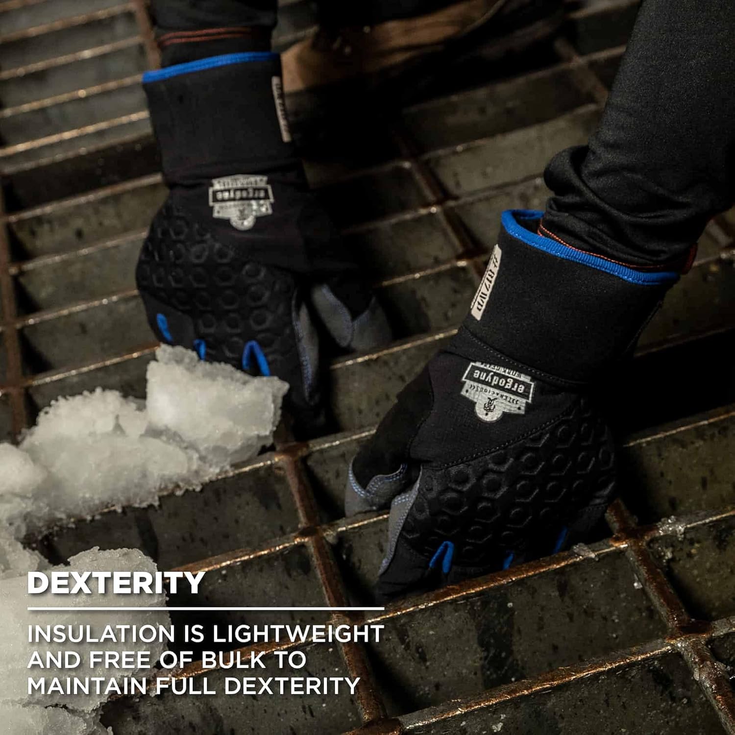 Ergodyne Proflex 817 WP guante térmico aislante de utilidad, impermeable, color negro