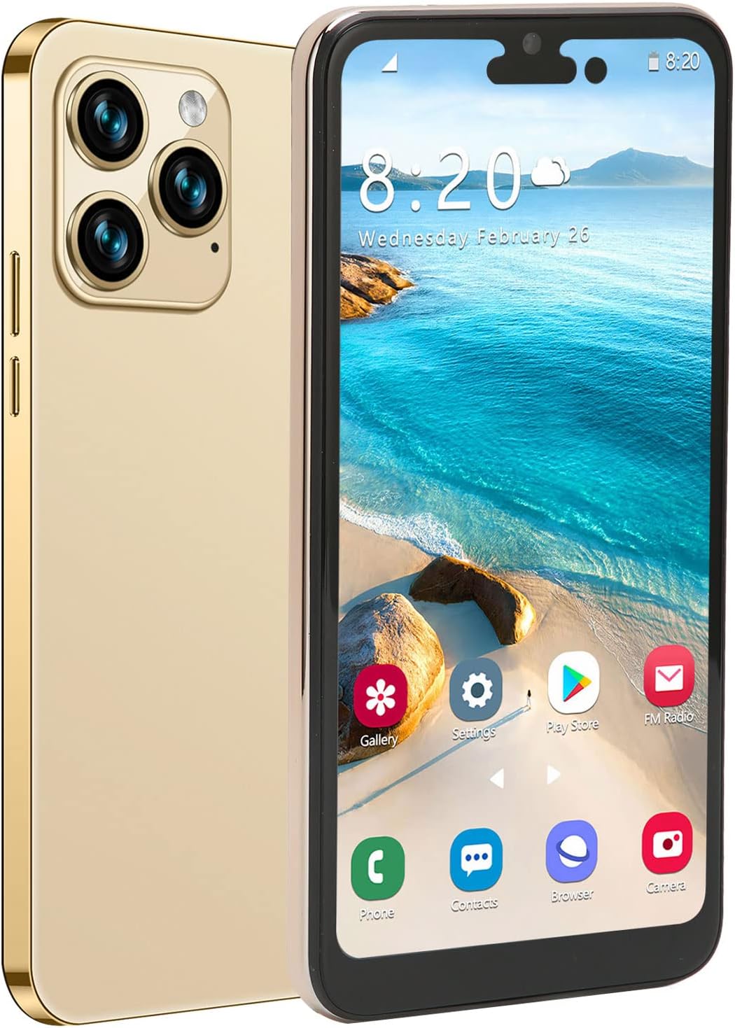 Hilitand iP14 Pro Max – Smartphone desbloqueado para Android 11, teléfono celular desbloqueado de 6.1 pulgadas, FHD 4 GB 64 GB 128 GB expansión,
