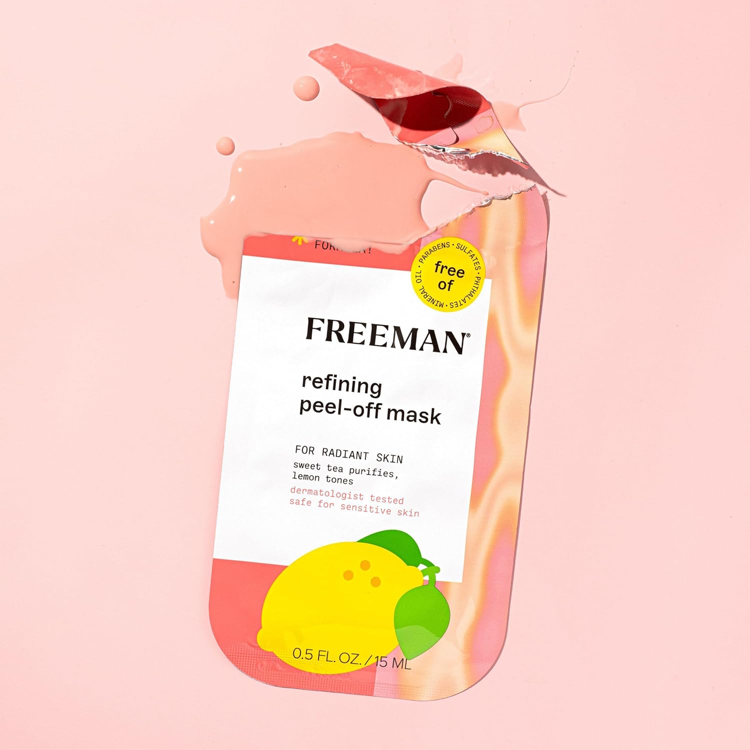 Freeman Paquete variado de mascarillas faciales, juego de mascarillas faciales despegables y arcilla, limpieza de poros, iluminadora y calmante para