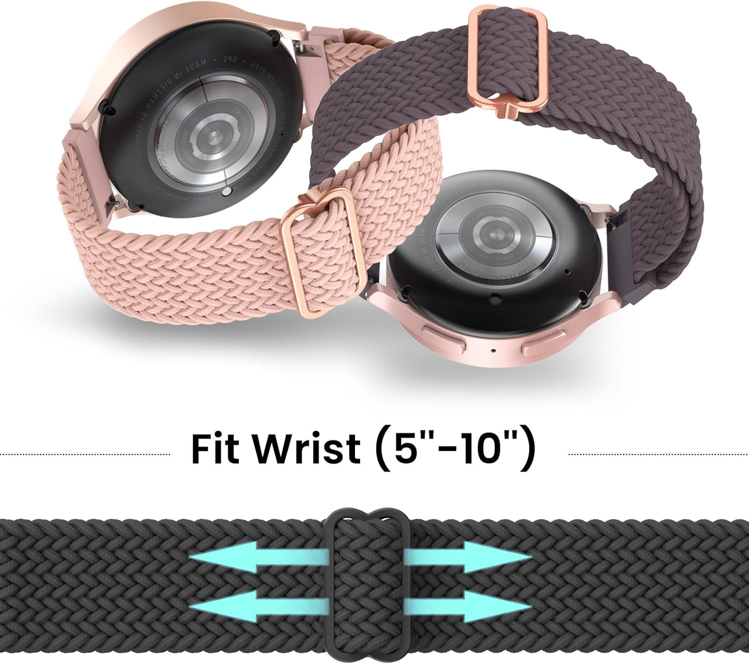 Delidigi Bandas elásticas compatibles con Samsung Galaxy Watch 7654 de 1.575 pulgadas, 1.732 pulgadas, Watch 6 Classic de 1.732 pulgadas, Watch 5