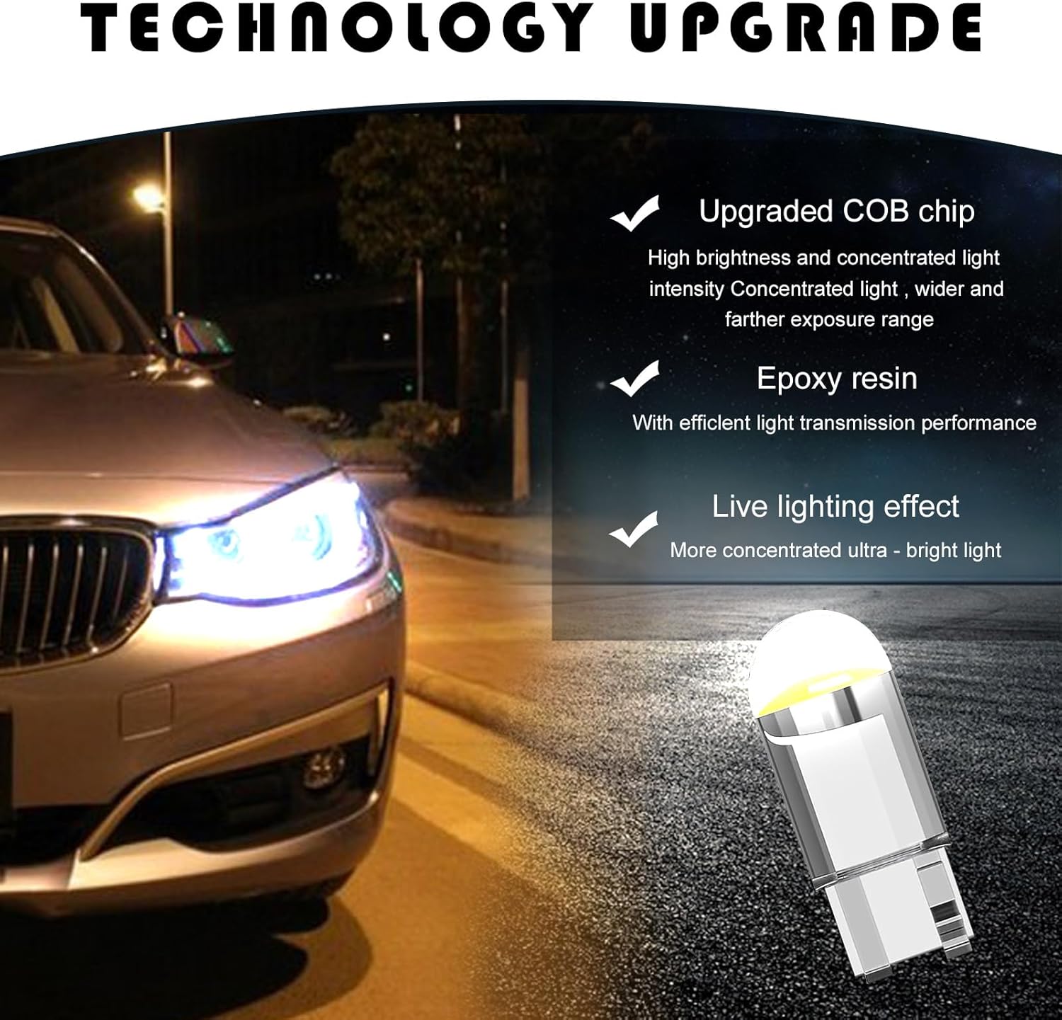Ajxn 30 lámparas de lectura para automóvil, paneles de fibra de vidrio impermeables de 12 V 6800 K, lámparas de placa de matrícula de un solo punto,