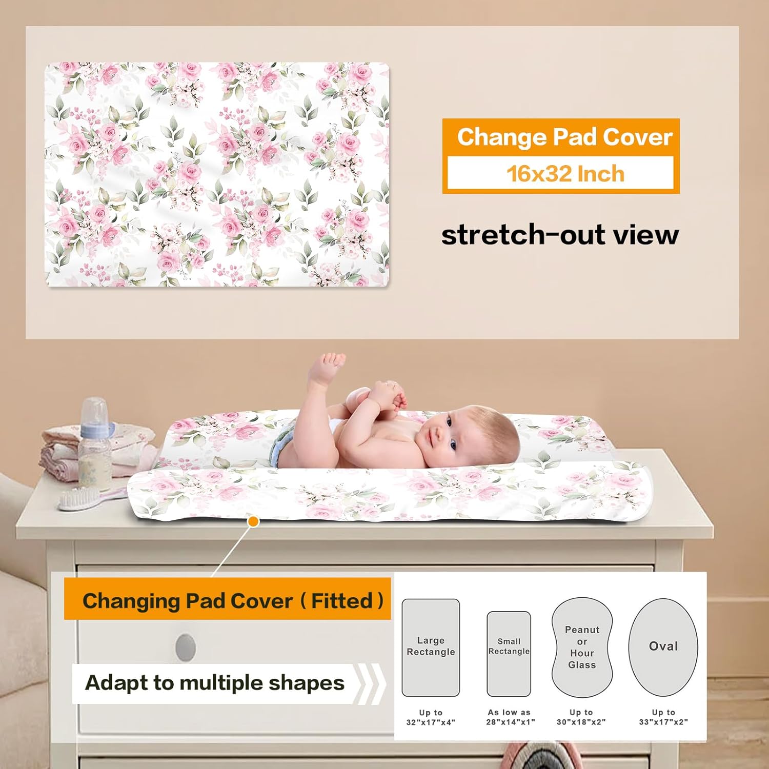 Juego de ropa de cama personalizada para cuna decoración personalizada para guardería, manta de bebé, sábana bajera para cuna, funda para cambiador,