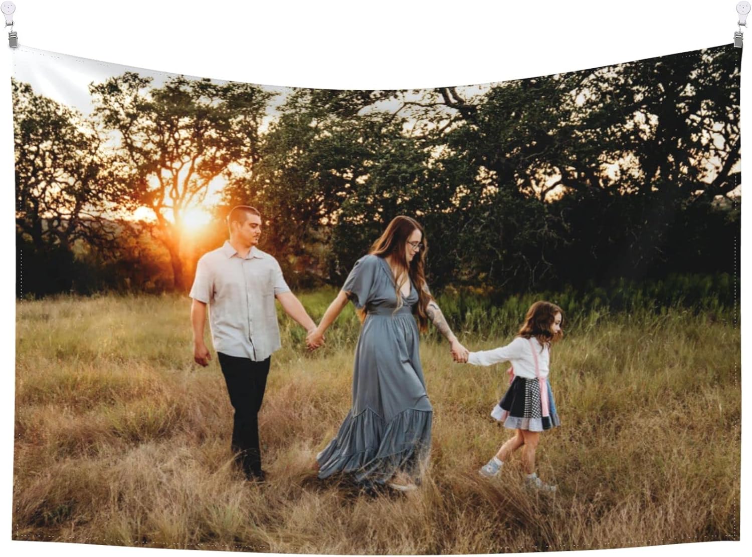 Giabmiag Tapiz personalizado para cargar imágenes personalizadas, telón de fondo personalizado, tapiz decorativo de pared para dormitorio, 60 x 40