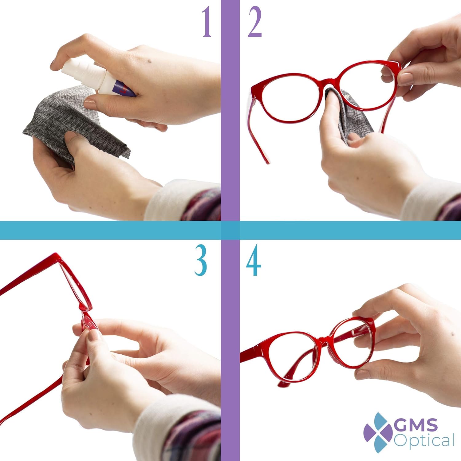 GMS Optical Almohadillas de nariz de silicona contorneadas con adhesivo para niños, antideslizantes y alivio de presión, perfectas para gafas de