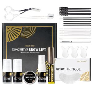 DONG RHYME Kit de laminación de cejas, kit profesional de laminación de cejas, kit de elevación de cejas semipermanente, de larga duración, 6-8 DONG RHYME Kit de laminación de cejas, kit profesional de laminación de cejas, kit de elevación de cejas semipermanente, de larga duración, 6-8