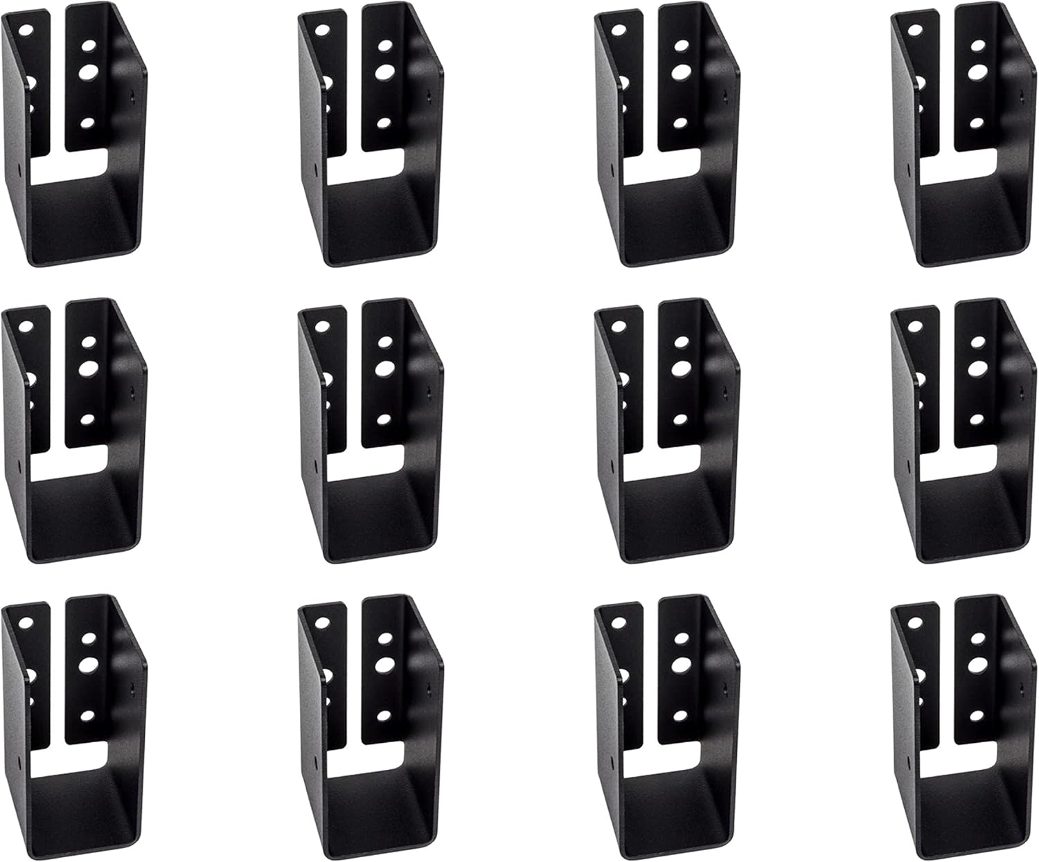 Simpson Strong Tie APLH24 Outdoor Accents ZMAX, colgador de vigas de luz negra para 2 x 4, paquete de 12