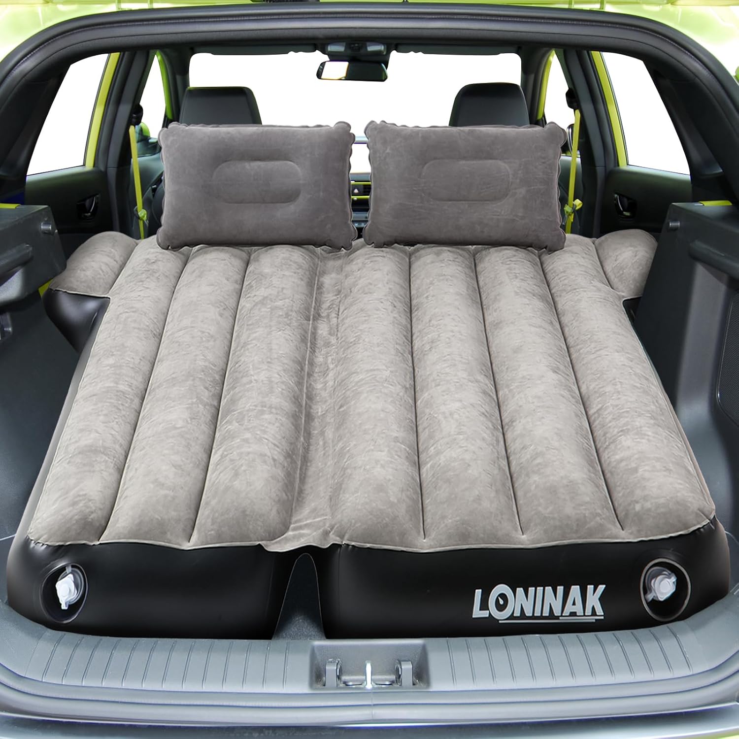 Colchón de aire SUV para campamento, colchón de aire inflable ajustable para SUV, almohadilla de colchón de coche extra gruesa de 6 pulgadas para