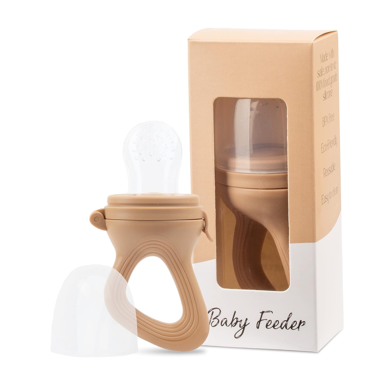 Alimentador de frutas para bebés de This & That – Marrón