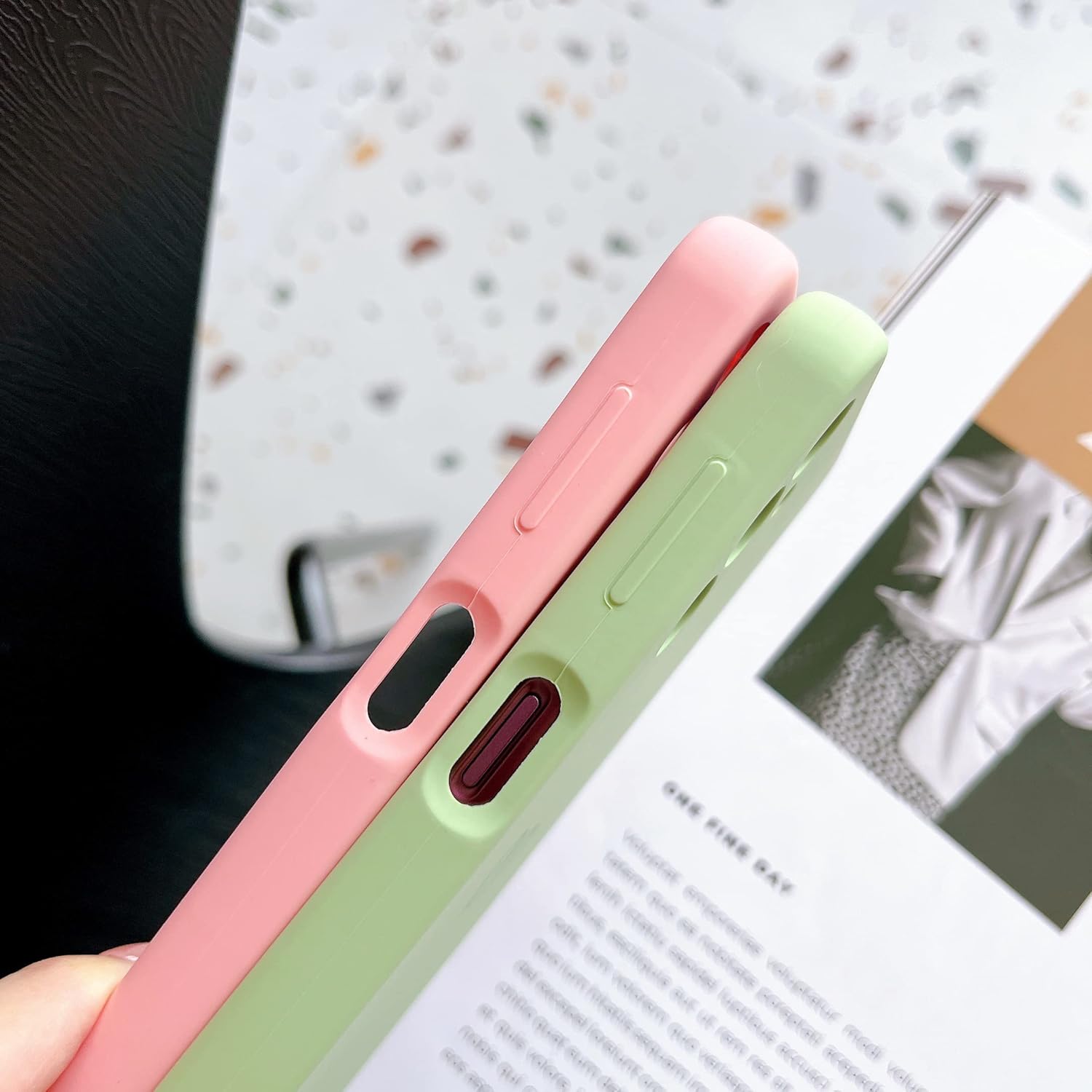 Jmltech Funda protectora de silicona para Samsung Galaxy A14 5G, color menta Slim Fit a prueba de golpes para teléfono de mujer