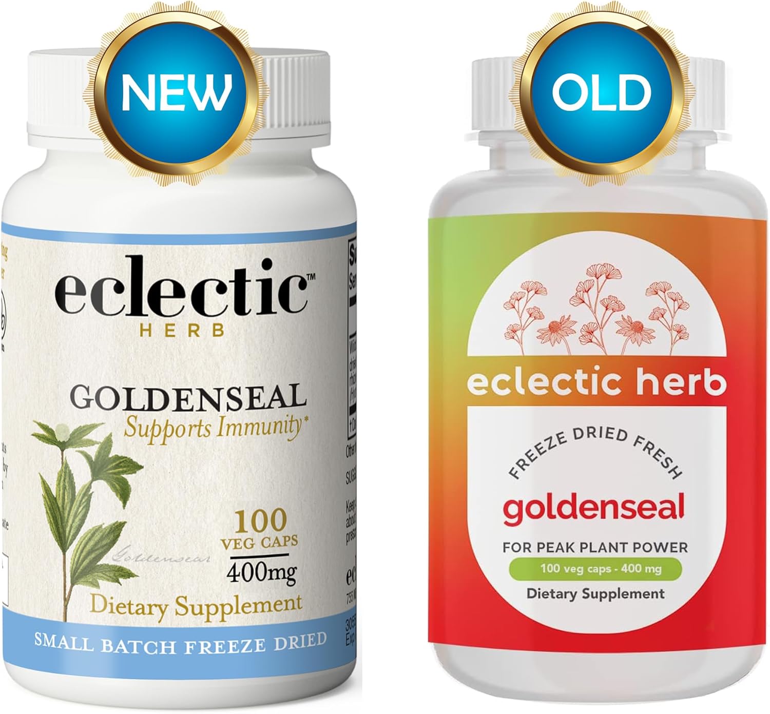 Eclectic Institute Cápsulas de sello de oro liofilizadas crudas  100 CT