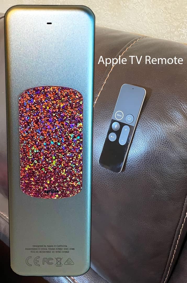 Paquete de 3 calcomanías universales egrips de 1 x 2 pulgadas con brillo plateado para teléfono celular, mandos a distancia, dispositivos de mano,