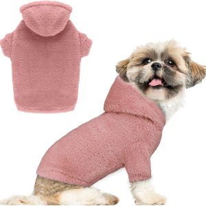 Sudadera con capucha para perro, ropa para perro, ropa para perro, abrigos, suaves, acogedores, sudadera con capucha de forro polar para perros Sudadera con capucha para perro, ropa para perro, ropa para perro, abrigos, suaves, acogedores, sudadera con capucha de forro polar para perros