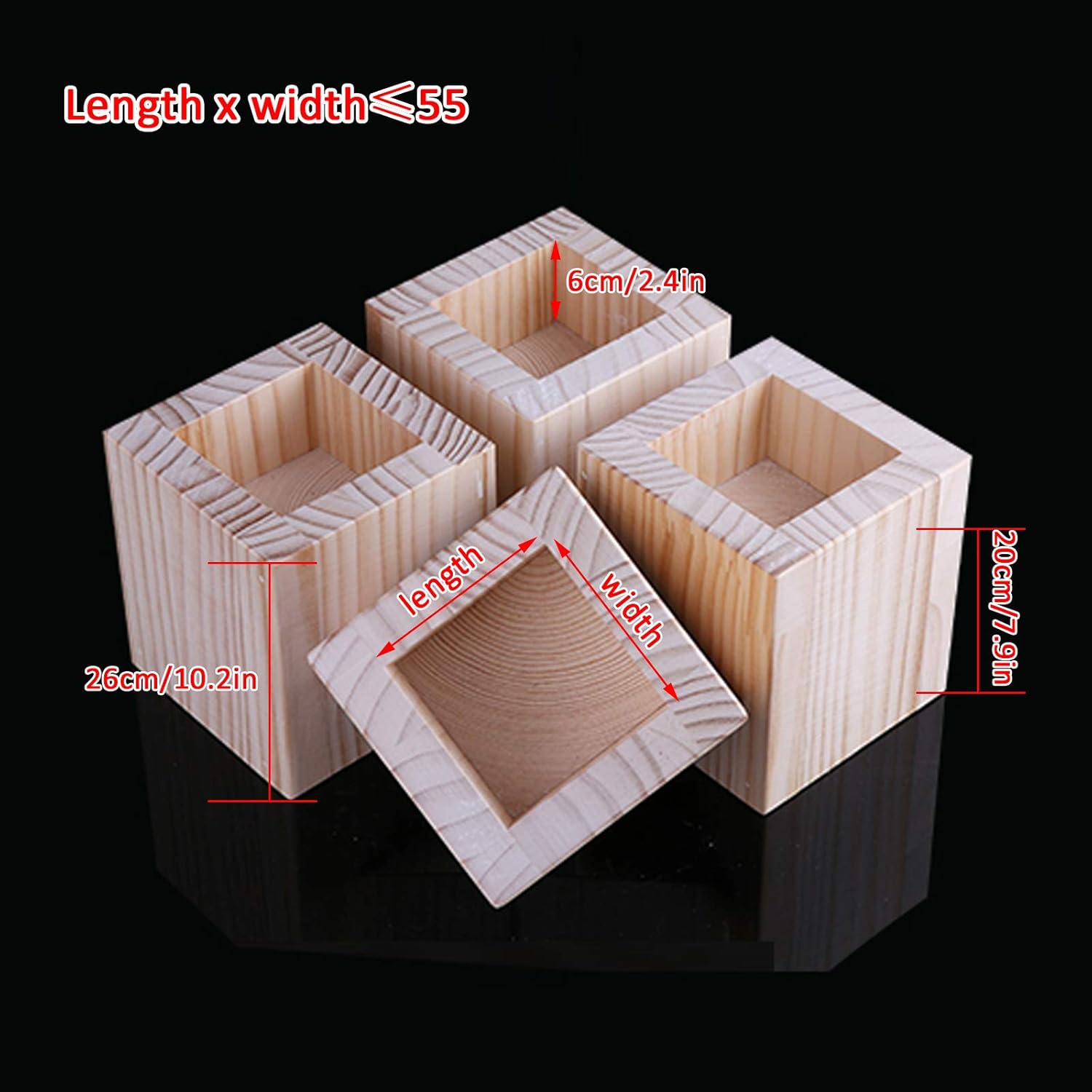 Muebles modernos de mediados de siglo con patas elevadas, patas de cama ranuradas en bloque de madera maciza, patas de mesa, patas de gabinete de