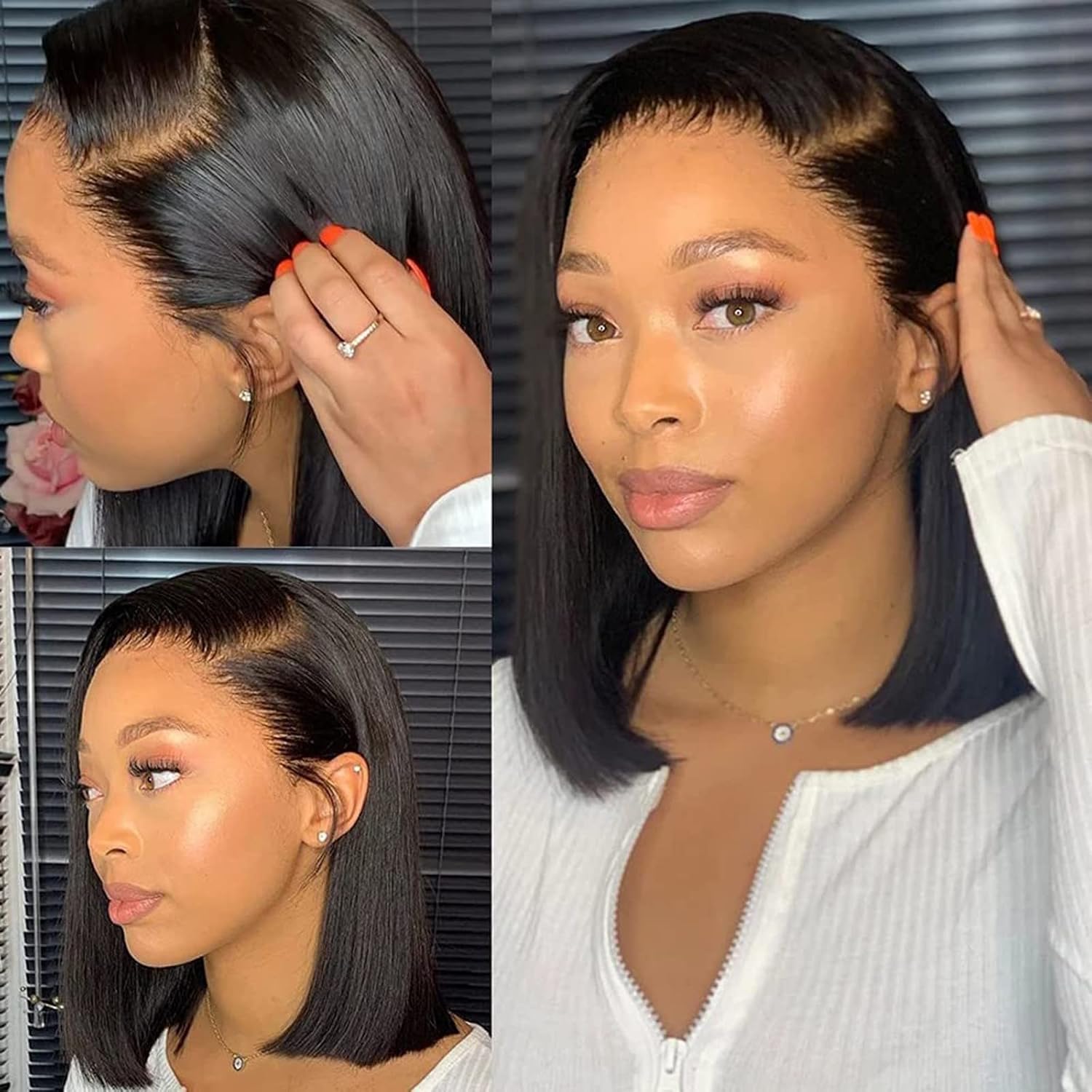 Acondicionador profundo para cabello rizado, peluca frontal transparente sin pegamento, densidad de línea capilar prearrancada, pelucas brasileñas