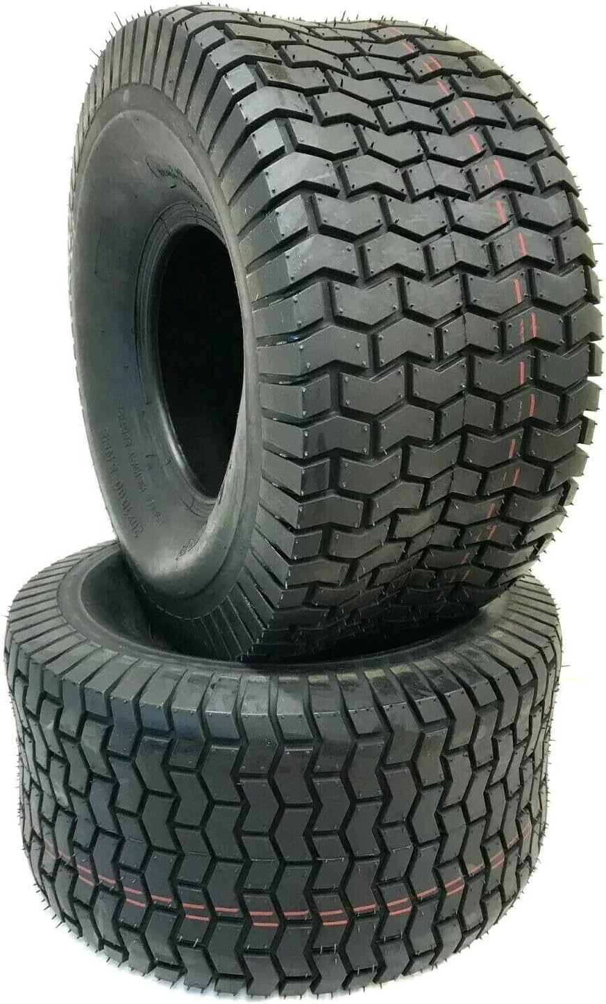 Dos neumáticos de tractor para cortacésped de 24 x 12.00-12 pulgadas, neumáticos traseros resistentes sin cámara de 24 x 12 x 12 pulgadas para una