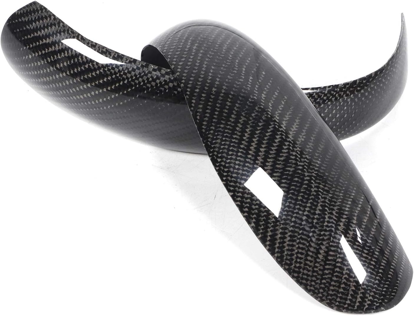 Fydun Cubierta de espejo retrovisor interior automotriz Add-On Fit para Cayman 997 911 987 2pcs fibra de carbono
