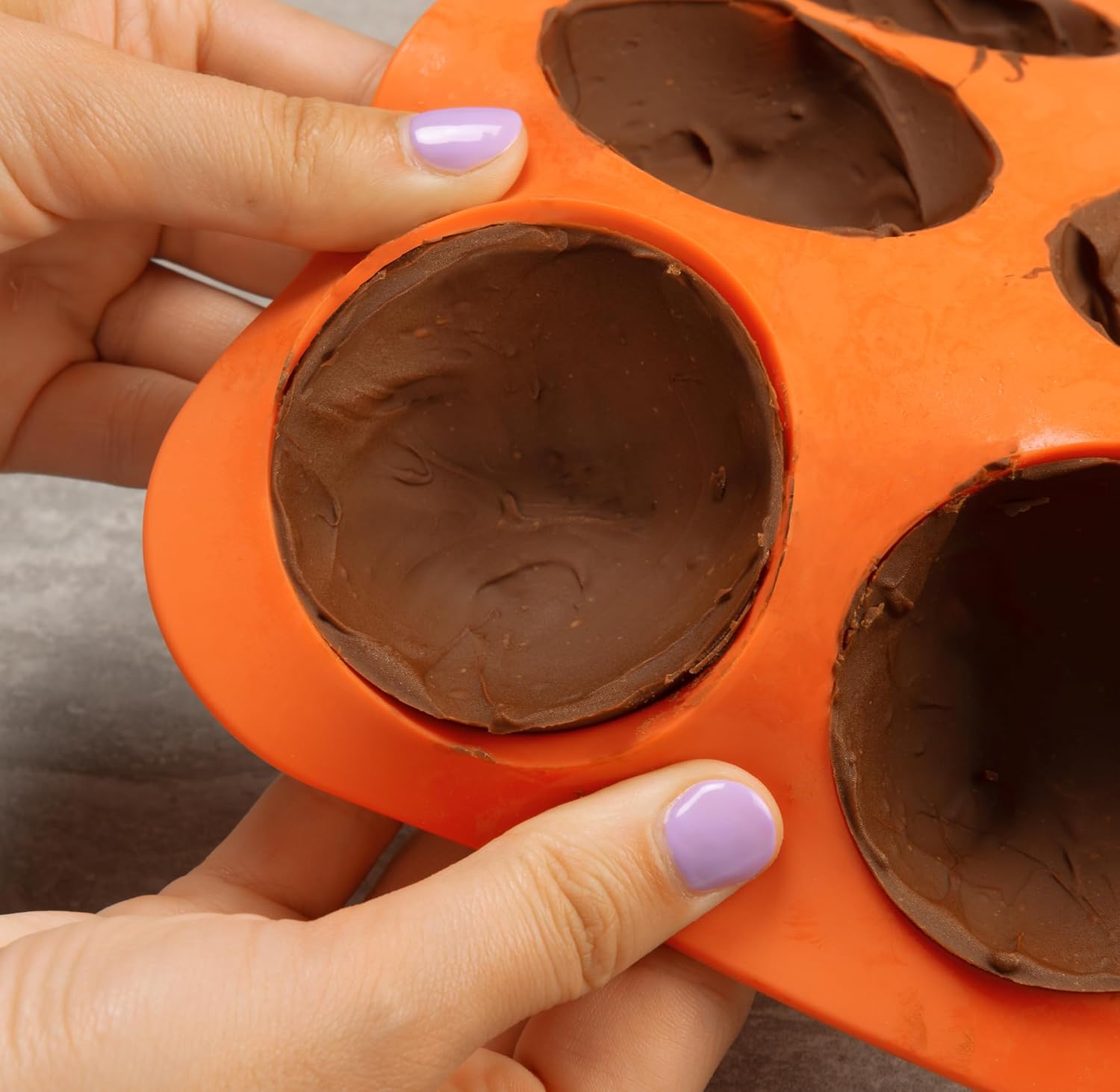 Mobi Molde de silicona para bombas de cacao de chocolate caliente, calavera, para hacer 3 “bombas”..
