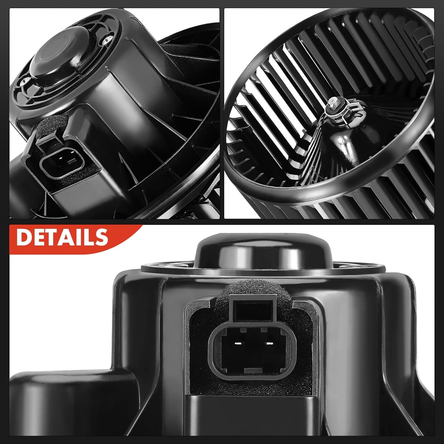 A-Premium Motor de ventilador de calefactor HVAC AC con jaula de ventilador de repuesto para vehículos Chevy, GMC, Cadillac – Silverado 1500, Sierra
