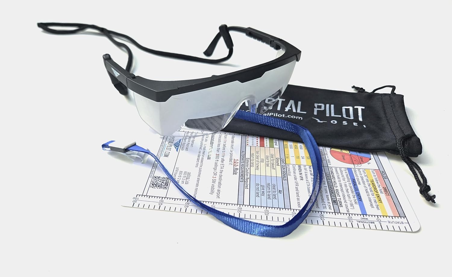 Gafas de entrenamiento IFR certificadasGafas de limitación de vista y hoja de trucos IFR para preparación de exámenes