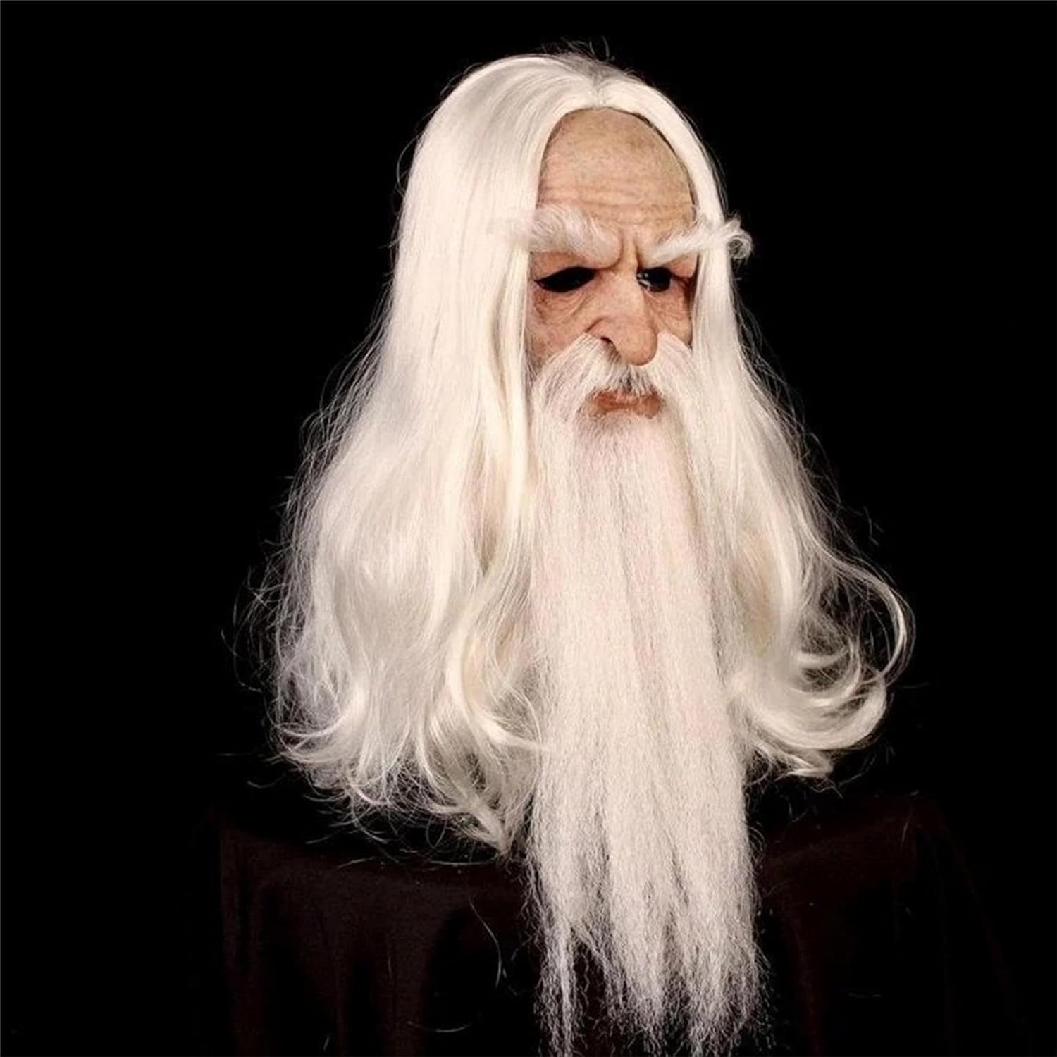 Máscaras de látex realistas para ancianos de Halloween, nariz grande, anciano, súper suave, terror, arrugas, cara