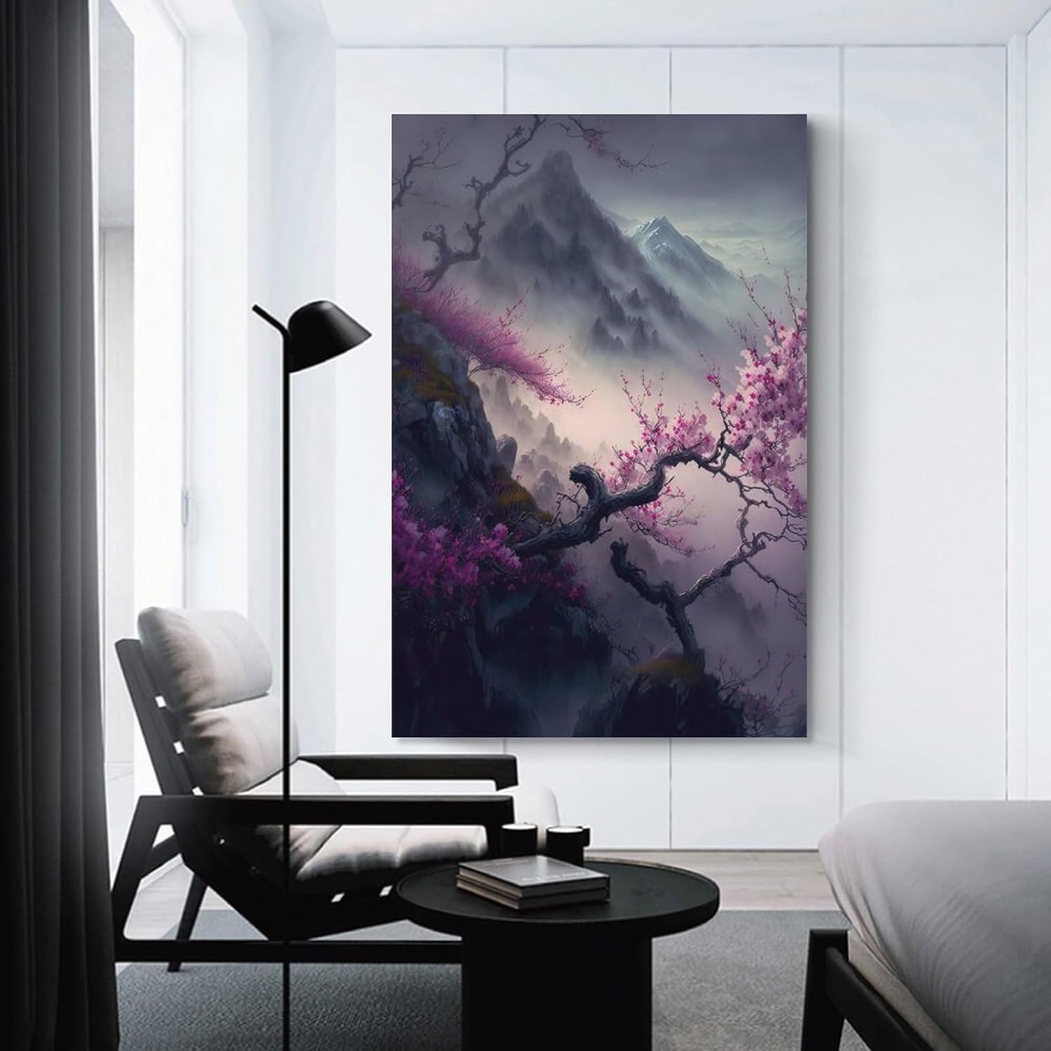 Aimery Lienzo artístico de flor de cerezo para pared, pósteres de regalo, pintura para dormitorio, decoración del hogar, imágenes colgantes sin