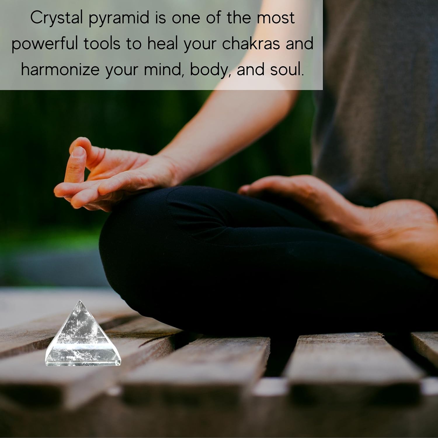 Clear Quartz Pyramid Crystal Healing Stones – 1″ Great Pyramid Figurine of Natural Stone Pyramid for Meditation, Reiki, Chakra Balancing and Crystal