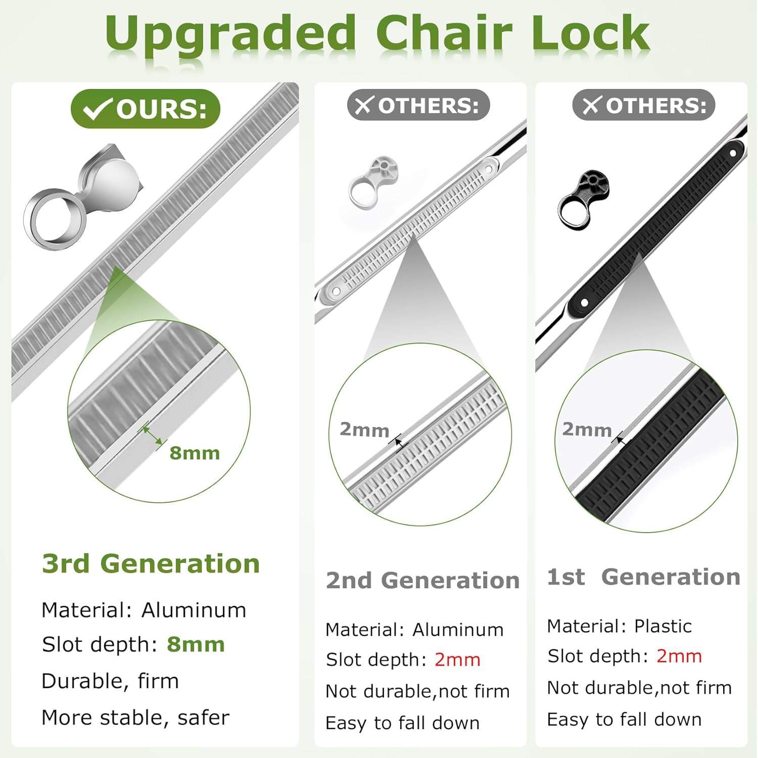 Suteck Zero Gravity – Silla reclinable de camping con cojín extraíble, bloqueo mejorado y soporte para tazas, sillas reclinables de patio