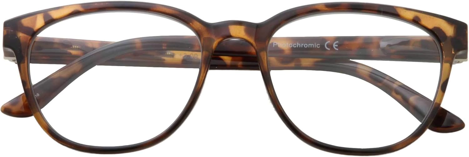 Gafas de lectura fotocromáticas para mujer  Lente de transición ojo de gato  Lectores claros se convierte en gafas de sol en el sol  UV400
