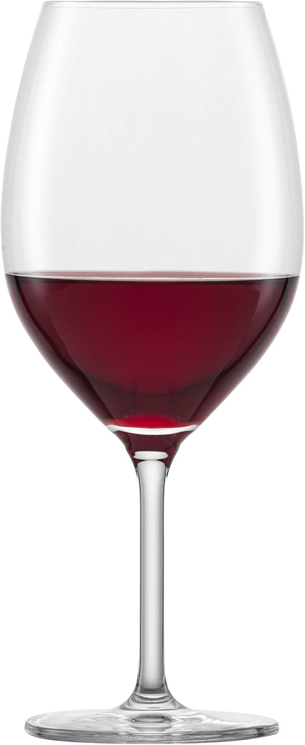 Schott Zwiesel Tritan – Juego de 6 vasos de cristal para banquetes de cristal de color burdeos, 20.3 onzas