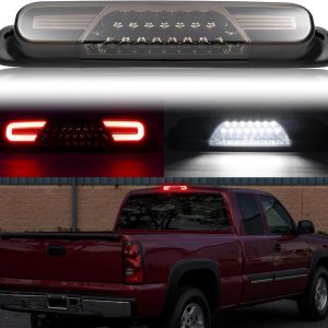 Tercera luz de freno LED compatible con Silverado Sierra 1999-2007 1500 2500 3500 HD Classic, tercera luz de freno de reemplazo, luz de freno Tercera luz de freno LED compatible con Silverado Sierra 1999-2007 1500 2500 3500 HD Classic, tercera luz de freno de reemplazo, luz de freno