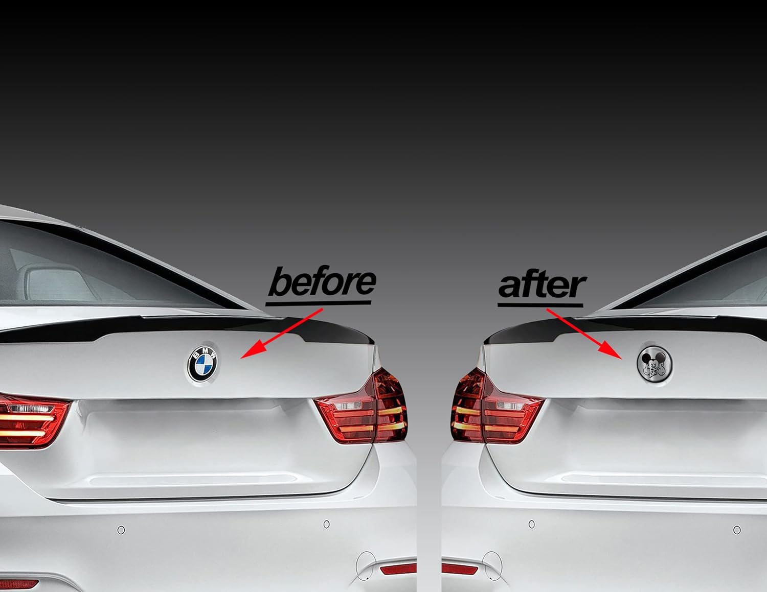SkinoEu Compatible with BMW Emblem 51147057794 Front Hood Trunk Badge 82 mm E81 E87 F07 GT F10 F11 F18 E63 E64 F06 GC F12 F13 Z4 E85  E86 Silver