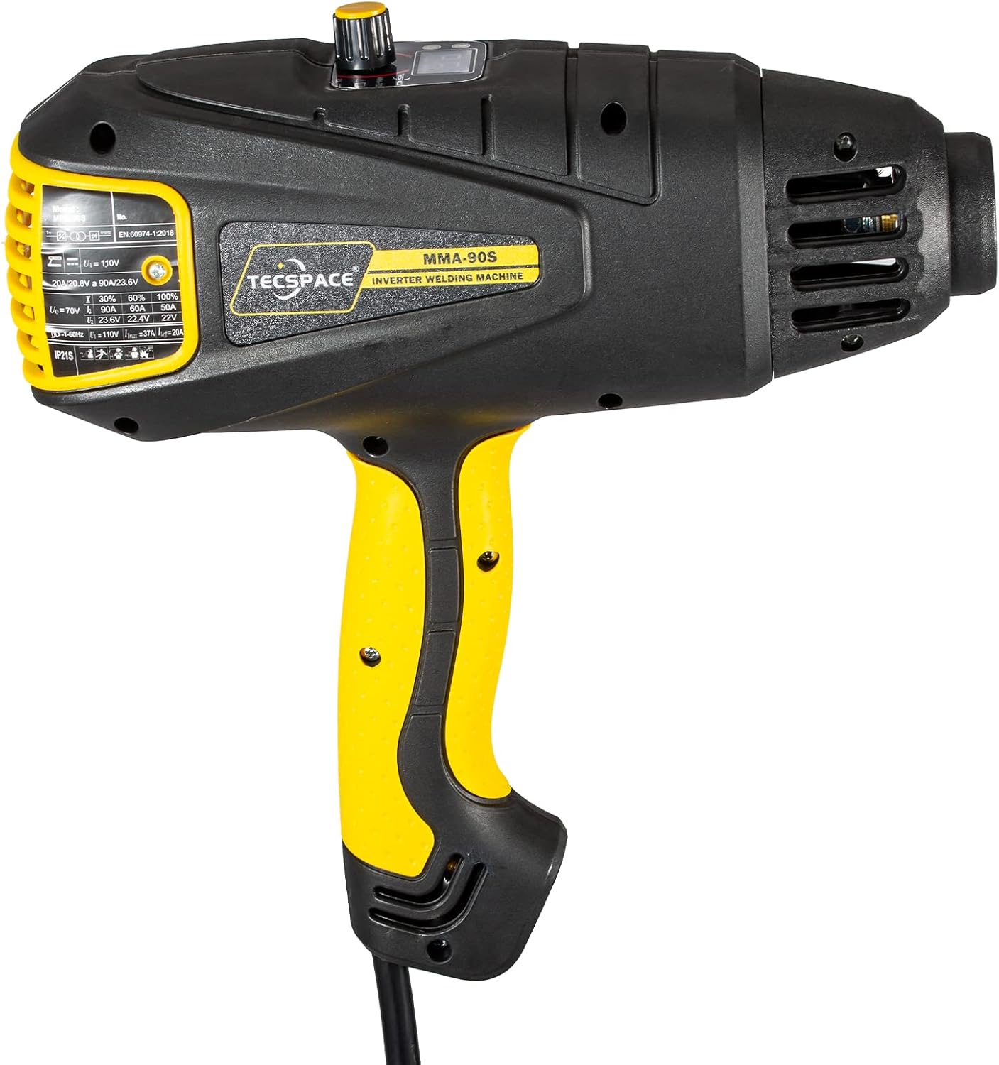 Kit de máquina de soldadura de mano 110V, tecnología de inversor digital IGBT MMA soldador de mano compacto peso 3.3 libras, alto voltaje sin carga