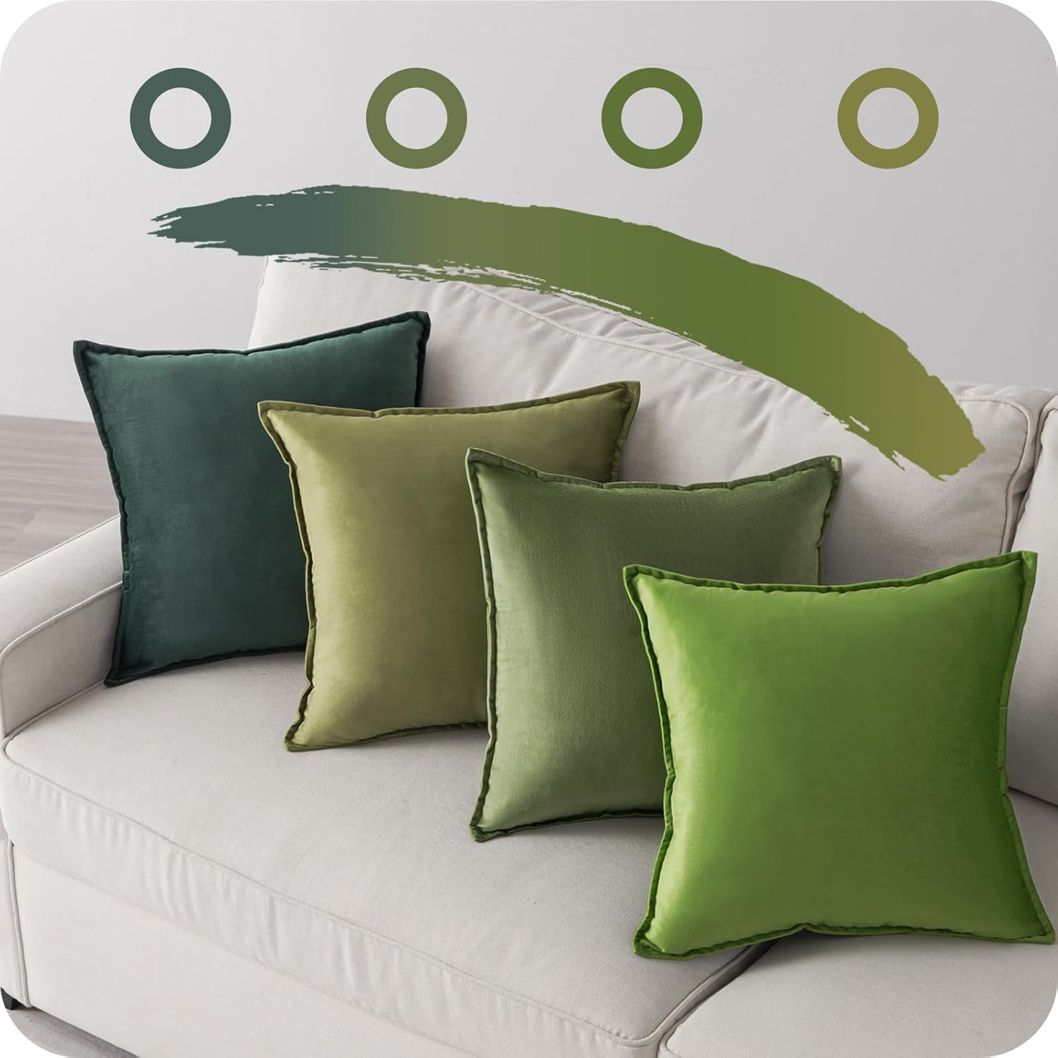 Juego de 4 fundas de cojín decorativas de 12 x 20 pulgadas, fundas de almohada rectangulares de terciopelo suave de lujo para sofá, dormitorio,