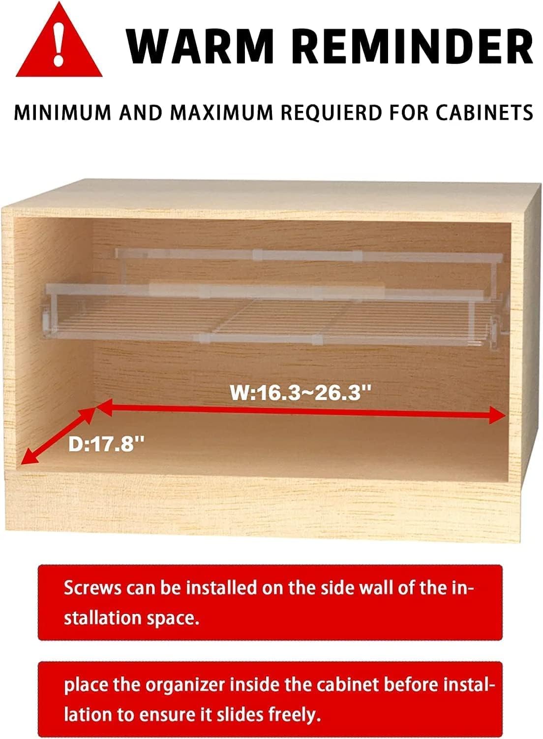 Cajones deslizantes extensibles extraíbles para gabinetes, cesta organizadora de gabinete deslizante resistente, estantes de despensa extraíbles