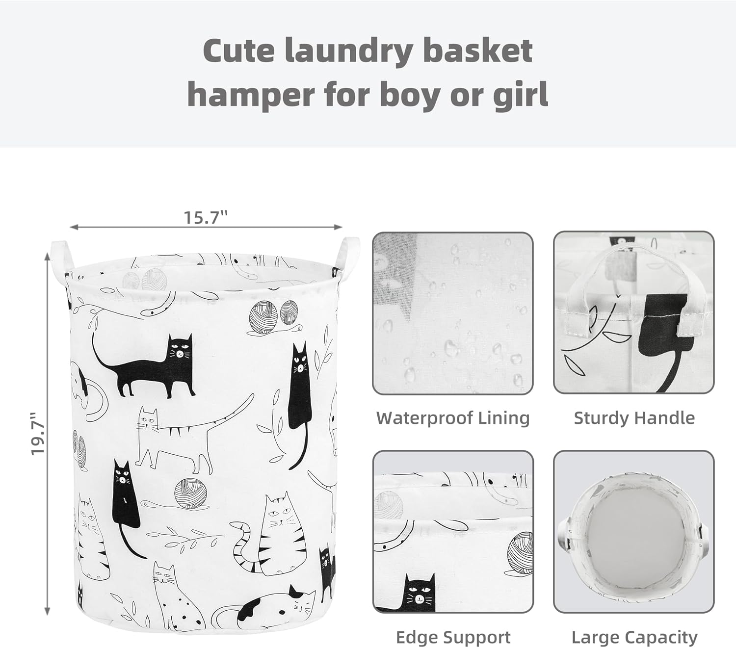 Cesta plegable para ropa sucia para bebé, para guardería, niñas, niños, cesta de ropa sucia, portátil, alta, plegable, linda, cesta organizadora,