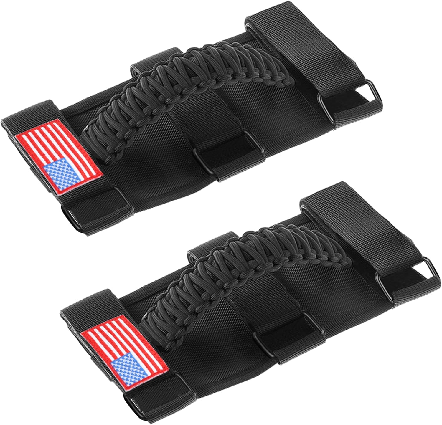 Savadicar Paquete de 2 asas de agarre compatibles con Jeep Wrangler CJ YJ TJ JK JL 4XE y Gladiator JT 1955-2024 y Gladiator JT, soporte de