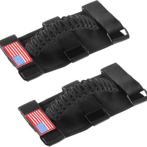 Savadicar Paquete de 2 asas de agarre compatibles con Jeep Wrangler CJ YJ TJ JK JL 4XE y Gladiator JT 1955-2024 y Gladiator JT, soporte de Savadicar Paquete de 2 asas de agarre compatibles con Jeep Wrangler CJ YJ TJ JK JL 4XE y Gladiator JT 1955-2024 y Gladiator JT, soporte de