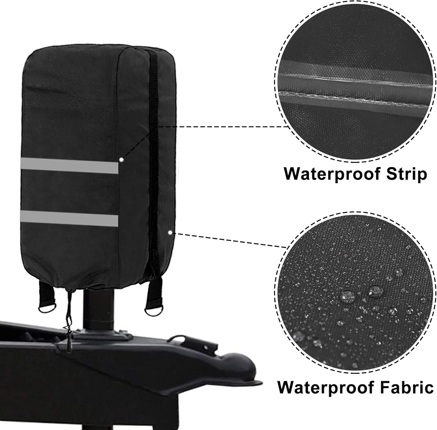 Cubierta para gato eléctrico, 600D, resistente, impermeable, para remolque, universal, para caravana, viaje, remolque, cubierta protectora (18