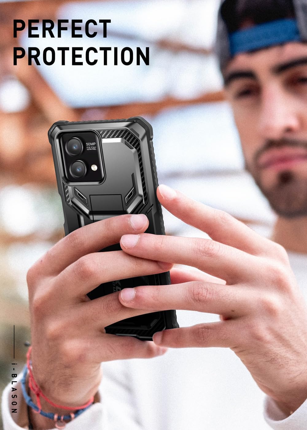 i-Blason Armorbox Lite – Funda para Moto G Stylus 5G (versión 2023) no para versión 4G20222021, 2 protectores de pantalla de vidrio templado Funda