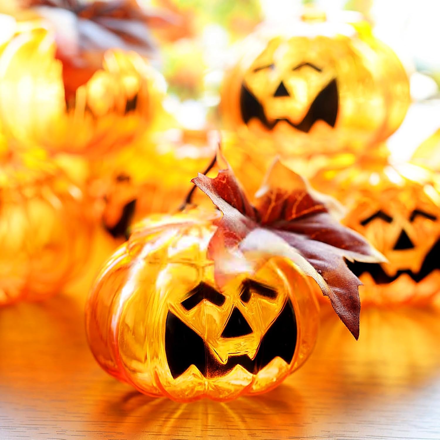 Juome Moldes de resina para tarros de calabaza, tarros de Halloween, otoño, moldes de silicona con tapa para fundición de resina epoxi para caja de
