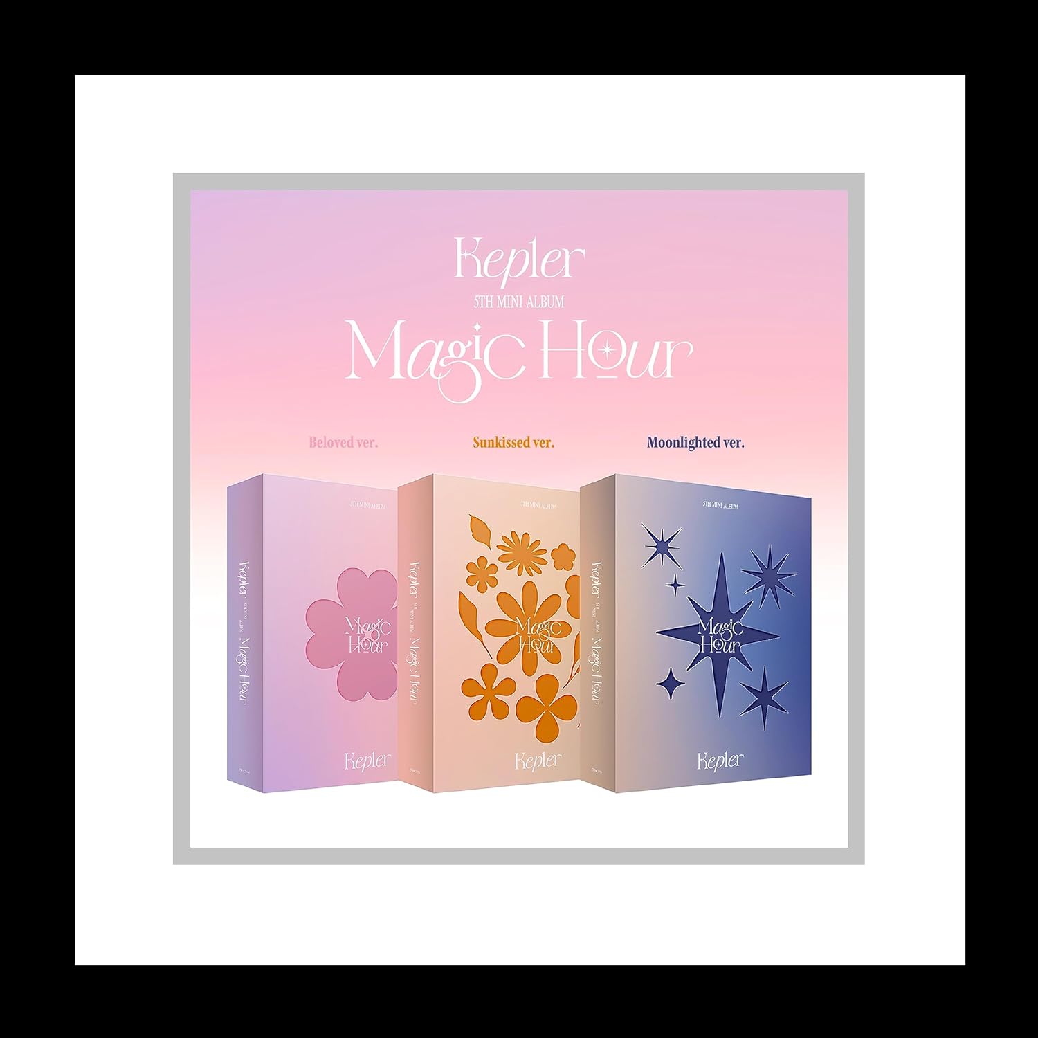 Kep1er Magic Hour 5 mini álbum versión aleatoria estándar CD+84p PhotoBook+2p PhotoCard+1ea pegatina+seguimiento sellado